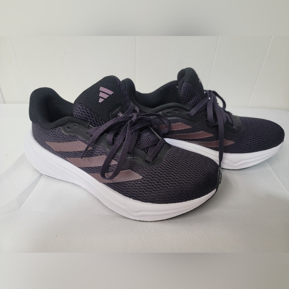 Adidas Response Aurora Black Running Shoe Womens Size 7 - Picture 4 of 8
